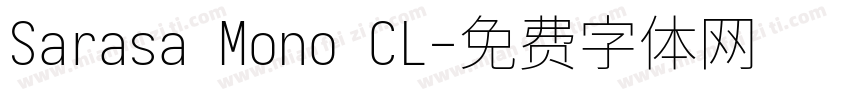 Sarasa Mono CL字体转换